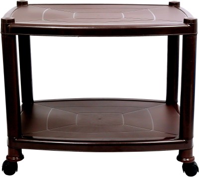 Esquire Plastic Coffee Table(Finish Color - Brown, DIY(Do-It-Yourself))