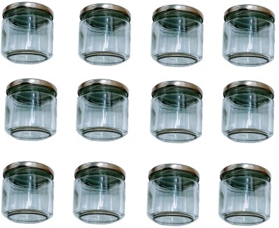 Favor8 Glass Grocery Container  - 250 ml(Pack of 12, Clear)