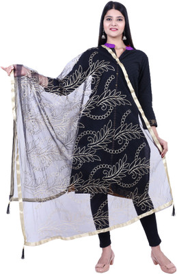 AARAV Net Embroidered Women Dupatta