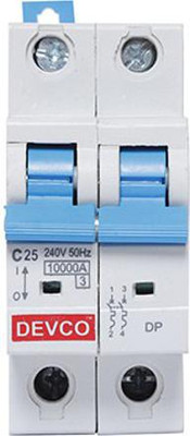 DEVCO 2-Pole 25-Amp (C-Curve 10kA) MCB20250C MCB(2)