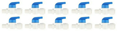 pireti-aqua RO Inlet Valve 3/8 inch PVC X 1/4 inch thread for RO Water Purifier Ball Valves