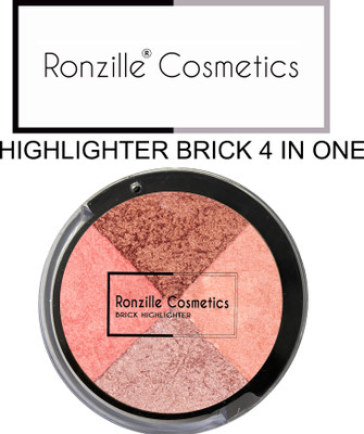 RONZILLE Face And Body Highlighter 3D glow shine for medium to wheatish skin Highlighter Master Chrome Metallic Easy to Wear Long Lasting Highlighter (05) Highlighter(mutilcolor)