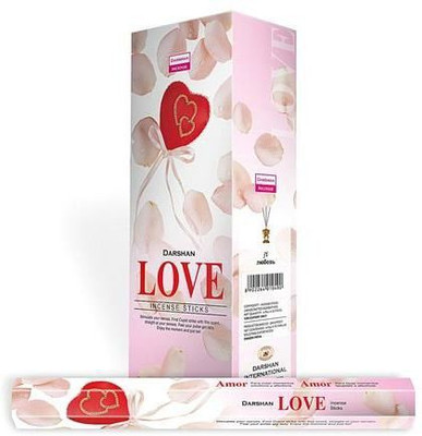 Darshan Love Incense Stick Jasmin(20 Units, Set of 6)