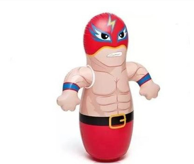 NAVRANGI Hit Me Inflatable Bouncer, Play Gym (RED) Inflatable Hit Me Toys (Multicolor) Inflatable HitMe Toys(Multicolor)
