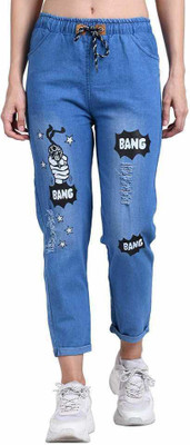 Jyoti Collection Boyfriend Women Blue Jeans
