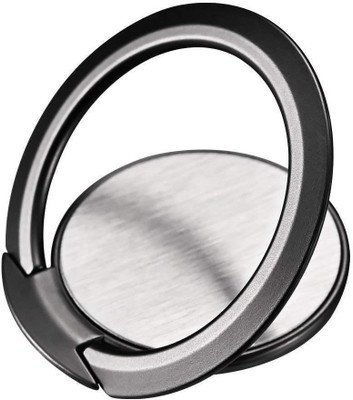 befunky Shiny Metal Mobile Stand Universal Ring Stand with Magnetic Phone (Black) Mobile Holder