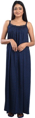 Piyali's Creation Women's Women Nighty(Blue)