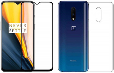ELEF Front and Back Tempered Glass for OnePlus 7 F(Pack of 2)