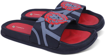 Fabbmate Men Slides(Red , 6)