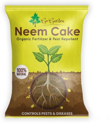 Go Garden Neem Cake Powder for Plants and Garden Organic Fertilizer and manure Manure(0.95 kg, Powder)