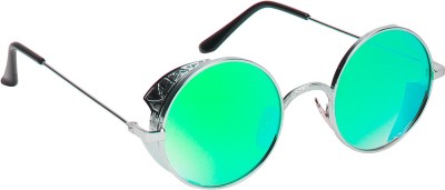 TheWhoop Round Sunglasses(For Men & Women, Green)