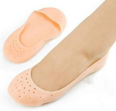 BADSHAH AND KHALIFA Silicone Gel Crack Pad Anti Heel full feet Heel Support (Beige) Heel Support Heel Support(Beige)