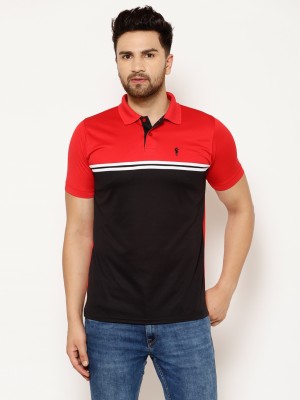 EPPE Colorblock Men Polo Neck Red T-Shirt