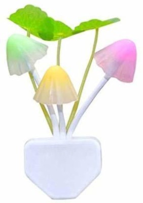 ActrovaX Mushroom Lamp Automatic Sensor Light Multi-Color Night Lamp(5 cm, White)
