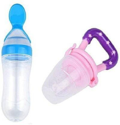Vadhavan FRUIT NIBBLER AND BLUE FOOD FEEDER FOR KIDS Teether and Feeder Teether and Feeder(Multicolor)