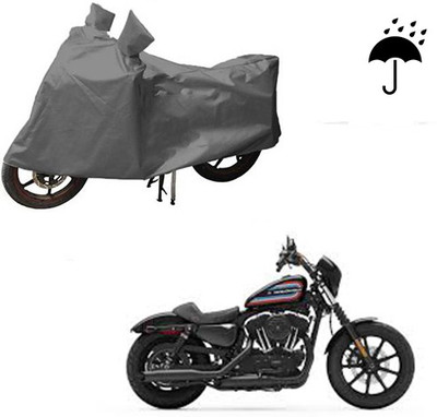 HYBRIDS COLLECTION Waterproof Two Wheeler Cover for Harley Davidson(XL 1200, Grey)