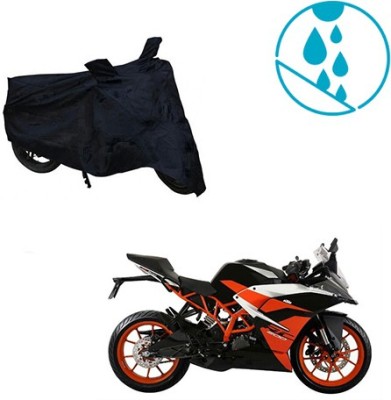 Atulit enterprises Two Wheeler Cover for KTM(RC 200, Black)