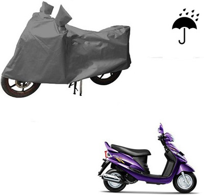 HYBRIDS COLLECTION Waterproof Two Wheeler Cover for Mahindra(Rodeo RZ, Grey)