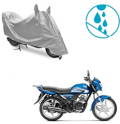 Atulit enterprises Two Wheeler Cover for Hero(CD 110 Dream, Silver)
