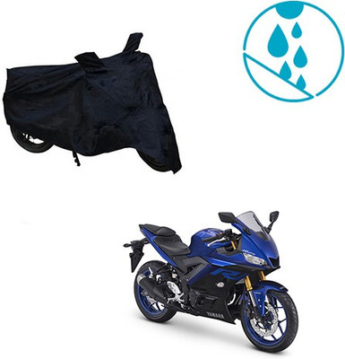 MMSSTAR Waterproof Two Wheeler Cover for Yamaha(YZF R25, Black)