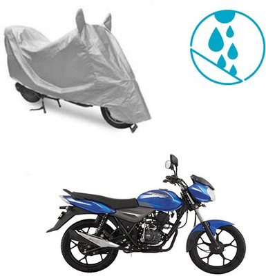 Atulit enterprises Two Wheeler Cover for Bajaj(Discover, Silver)