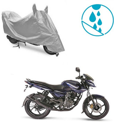 Atulit enterprises Two Wheeler Cover for Bajaj(Pulsar 135 LS DTS-i, Silver)