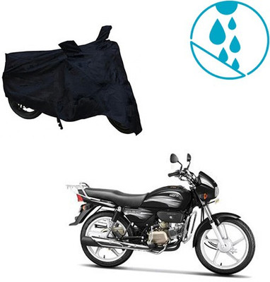 Atulit enterprises Two Wheeler Cover for Hero(Splendor Plus, Black)