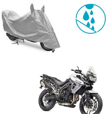 Atulit enterprises Two Wheeler Cover for Universal For Bike(Silver)