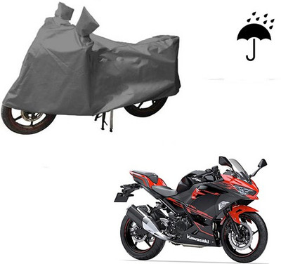 HYBRIDS COLLECTION Waterproof Two Wheeler Cover for Kawasaki(Ninja 250, Grey)