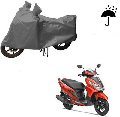 THE REAL ARV Waterproof Two Wheeler Cover for Honda(Grazia, Grey)