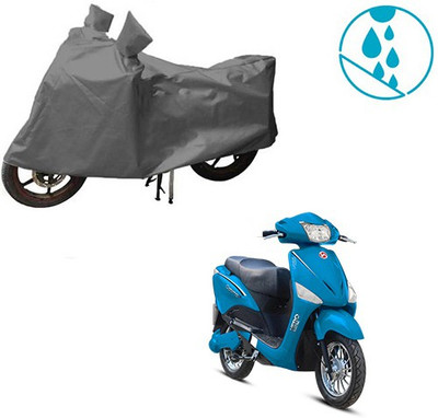 RPSENTTERPR Waterproof Two Wheeler Cover for Hero(Electric Optima, Grey)