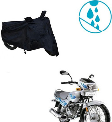 Mdstar Waterproof Two Wheeler Cover for TVS(Victor GLX, Black)
