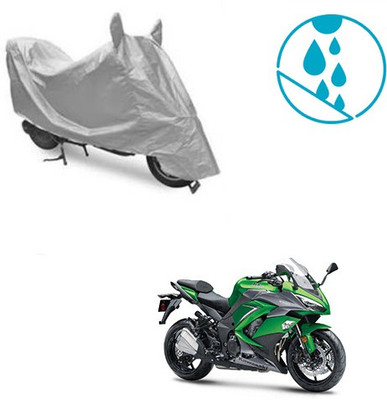 Atulit enterprises Two Wheeler Cover for Kawasaki(Ninja 1000, Silver)
