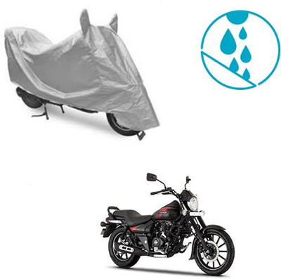Atulit enterprises Two Wheeler Cover for Bajaj(Avenger 220 Street, Silver)