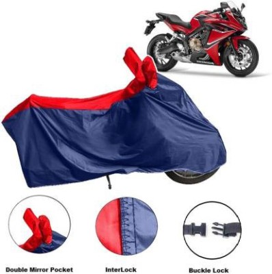 Love Me Waterproof Two Wheeler Cover for Honda(CBR 650F, Red, Blue)