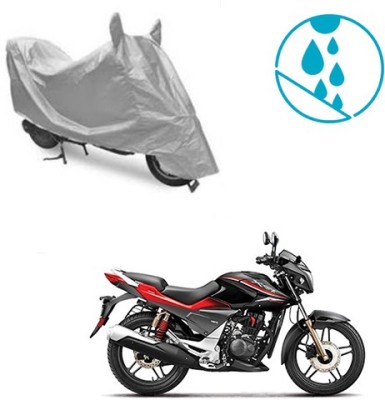 Atulit enterprises Two Wheeler Cover for Hero(CBZ Extreme, Silver)