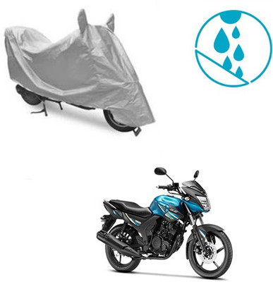 SRENTERPRISES Two Wheeler Cover for Yamaha(SZ-RR, Silver)