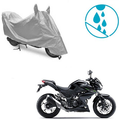 Atulit enterprises Two Wheeler Cover for Kawasaki(Z250, Silver)