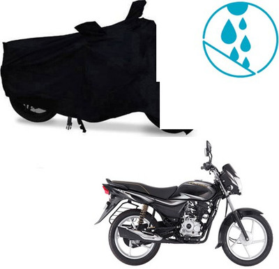 SRENTERPRISES Two Wheeler Cover for Bajaj(Platina 100 DTS-i, Black)