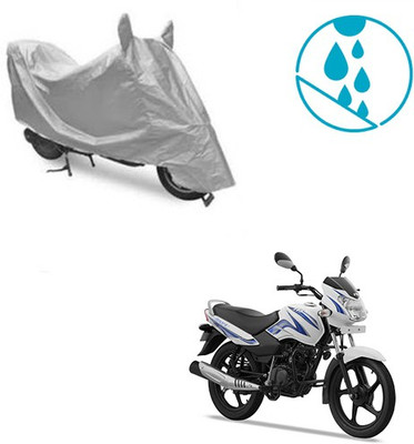 Atulit enterprises Two Wheeler Cover for TVS(Star Sport, Silver)
