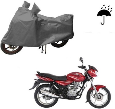 HYBRIDS COLLECTION Waterproof Two Wheeler Cover for Bajaj(Discover 125 DTS-i, Grey)