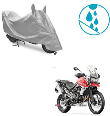 Atulit enterprises Two Wheeler Cover for Triumph(Tiger 800 XCA, Silver)