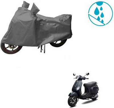 RPSENTTERPR Waterproof Two Wheeler Cover for Piaggio(Vespa LX, Grey)