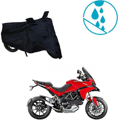 Atulit enterprises Two Wheeler Cover for Ducati(Multistrada, Black)
