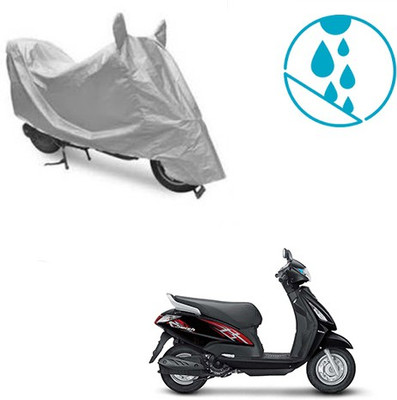 Atulit enterprises Two Wheeler Cover for Suzuki(Swish, Silver)