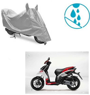 Atulit enterprises Two Wheeler Cover for Aprilia(SR 125, Silver)