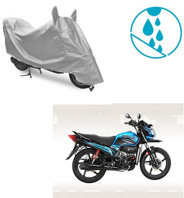 SRENTERPRISES Two Wheeler Cover for Honda(Passion Pro TR, Silver)