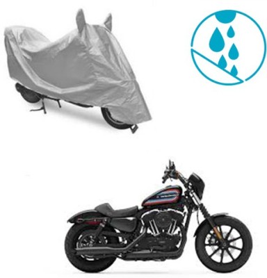 Atulit enterprises Two Wheeler Cover for Harley Davidson(XL 1200, Silver)