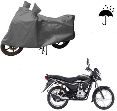 HYBRIDS COLLECTION Waterproof Two Wheeler Cover for Bajaj(Platina 100 DTS-i, Grey)