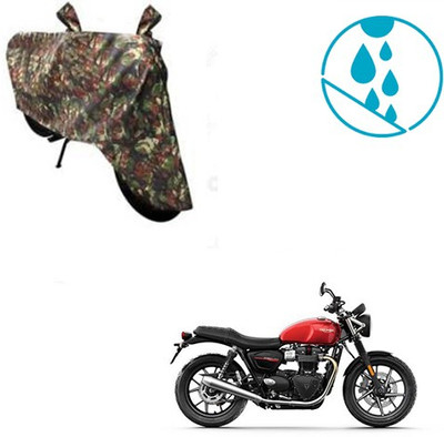 SRENTERPRISES Two Wheeler Cover for Triumph(Twin spark, Multicolor)